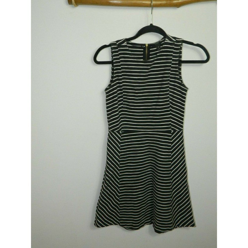 JJ Crew Dress‎ Size 00 Blue White Striped Sleeveless Nautical Coastal Grandma